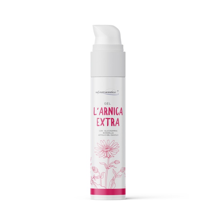 Gel Arnica Extra, cu Glucozamina, Boswelia si Gheara diavolului, Saf Nutraceutica, flacon Airless x 100 ml