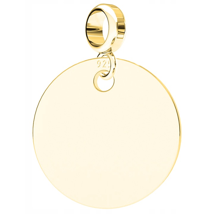 Talisman, Larezo, Pandantiv Argintiu, Auriu, Argint 925 Acoperit Cu Aur, Cercei In Forma De Cerc, Pentru Femei, Set Cu Cutie Pentru Bijuterii, Auriu