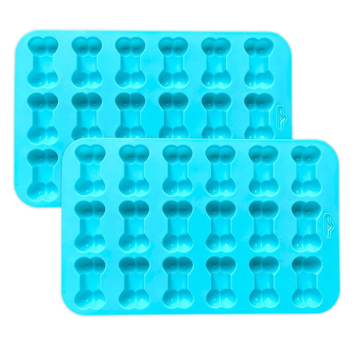 Forme reutilizabile din silicon cu forma de labe de catelus, tava flexibila si antiaderenta pentru cuburi de gheata, forma pentru prepararea bomboanelor si ciocolatei pentru prajituri de casa pentru caini, jeleu, biscuiti si cupcake