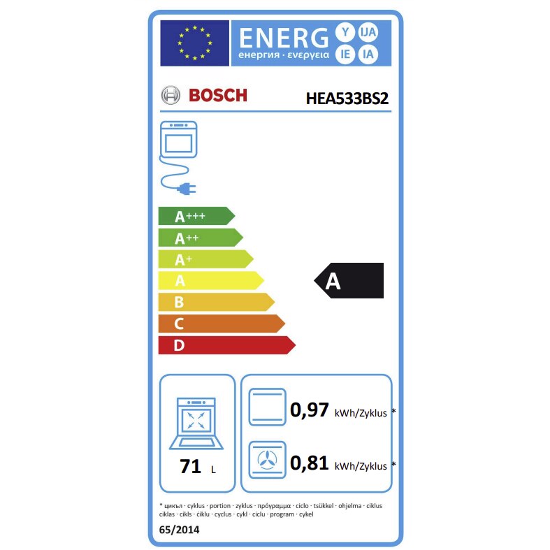 Set aragaz Bosch otel inoxidabil HND431CS62, 71 l
