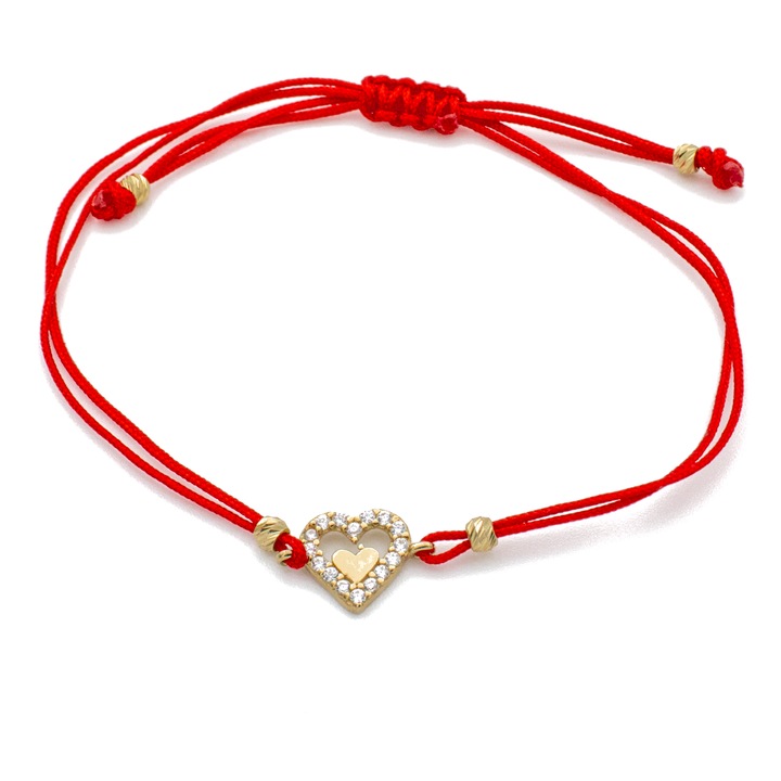 Bratara Red Love Aur 14k
