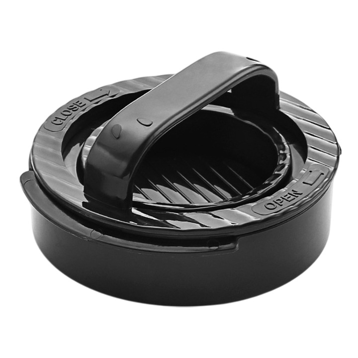 Presa pentru carne Enforose, neagra, 11.5x11x6cm, usor de curatat, set cu 1 presa pentru burgeri