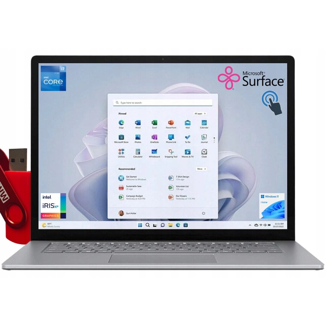 Laptop Microsoft Surface Laptop 5, i7-1255U, 8GB RAM, 256GB