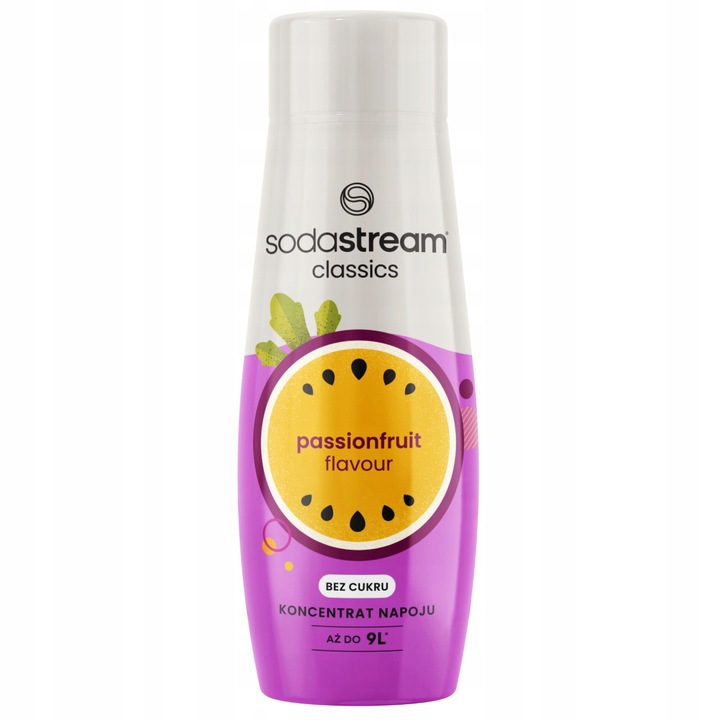 Sirop SODASTREAM Marakuja 440 ml, aroma fructul pasiunii, ambalaj PET