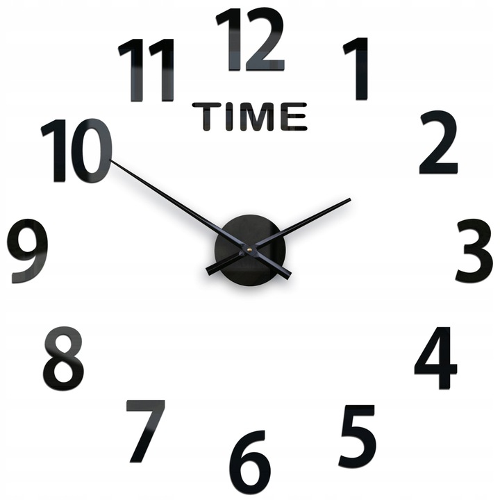 Ceas de perete decorativ Amadeus Time Round, design modern, acrilic 75x75 cm, mecanism cu cuart silentios, pentru living, dormitor, birou, un accent elegant pentru orice interior