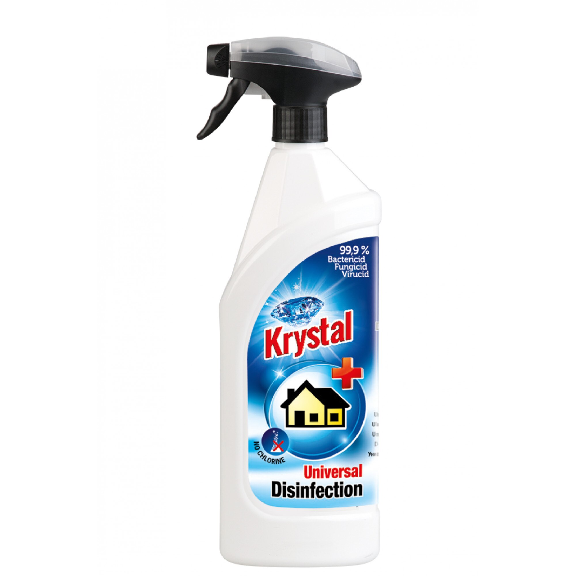 Dezinfectant universal fara clor, cu pulverizator, Krystal, 750ml