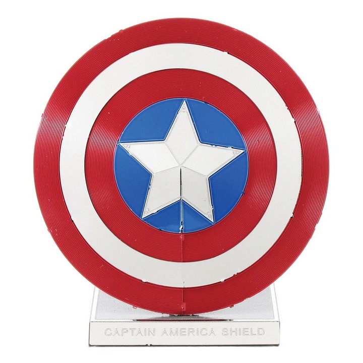 Miniatura din metal de asamblat Marvel - Scutul lui Captain America