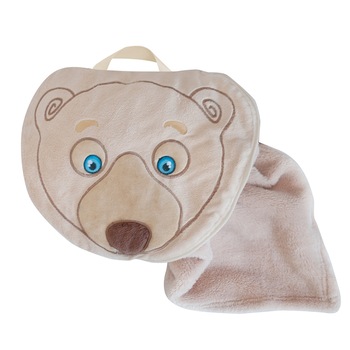 Paturica transformabila in perna Sami Bear Brown Paturica transformabila in perna Sami Bear Brown