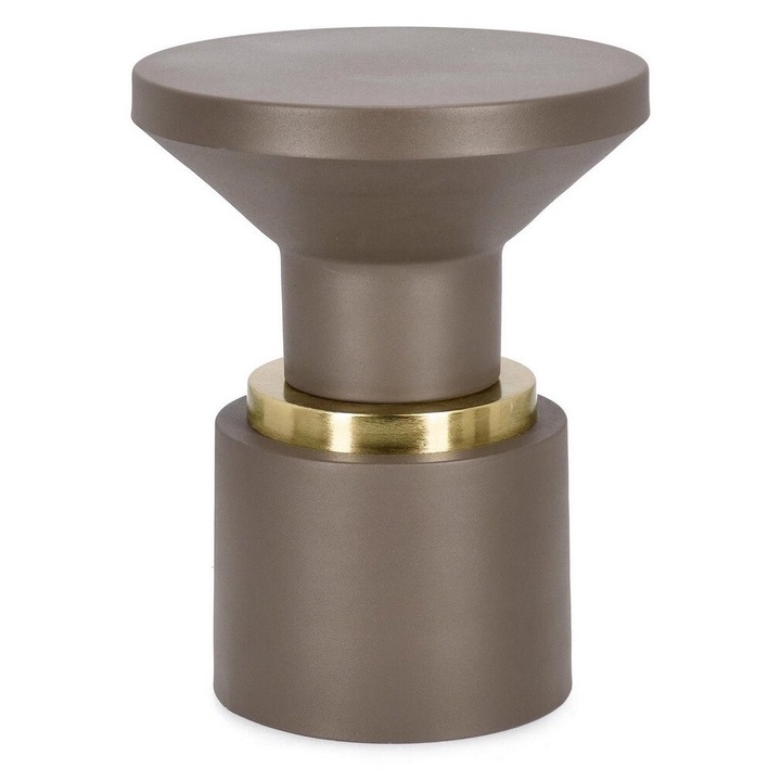 Маса за кафе Mudit златисто кафява стомана 35x44 см