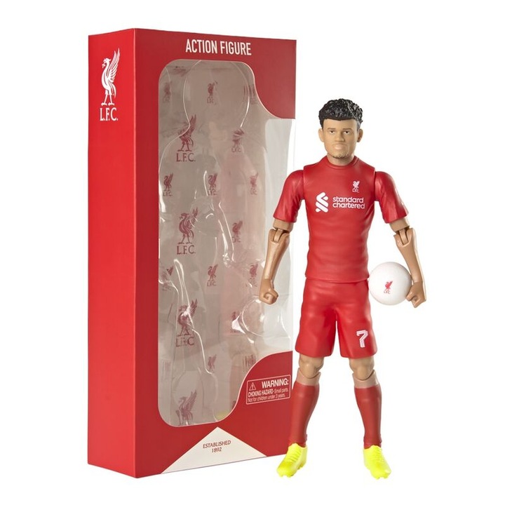 Luis Diaz Liverpool Football Club akciófigura 20cm