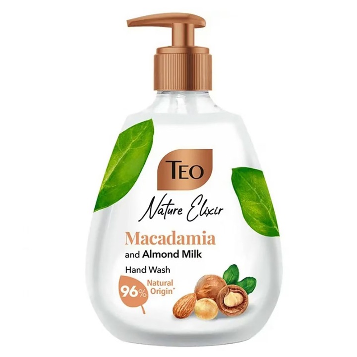 Опаковка от 3 X Teo Macadamia & Almond Milk течен сапун 300 мл