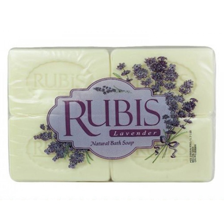 Pachet 2 X Sapun de rufe Rubis Lavanda 4buc x 200g