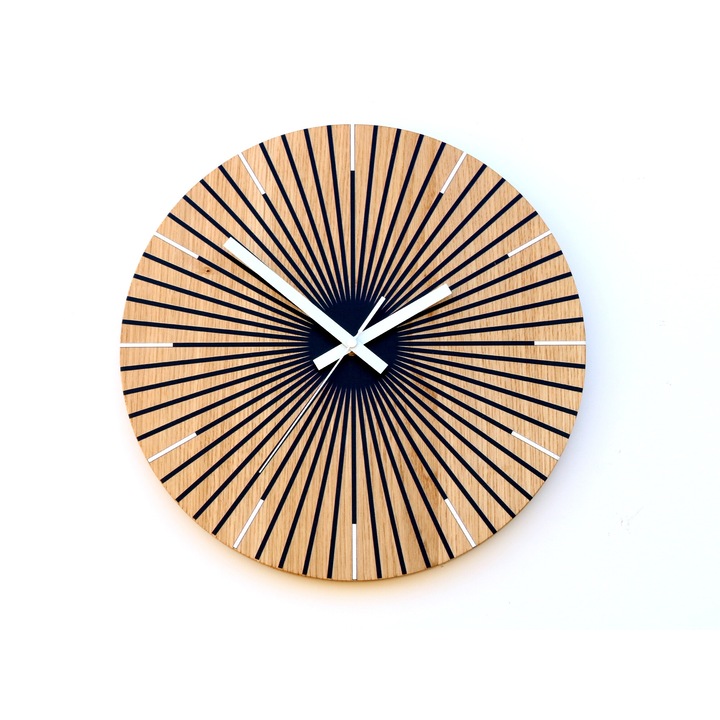 Falióra Volan Arian Wood 33cm, tölgyfa, akril, kvarc szerkezet