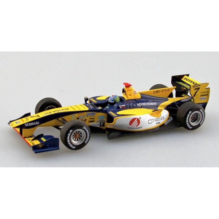 Macheta Formula 1 Team Kygnus Sunoco SF14 R.Hirakawa cu vitrina plexiglass #7 - 1/43 Ebbro