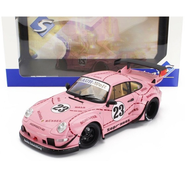 Játékautó Porsche RWB Sopranos 2020 roz - 1/18 Solido