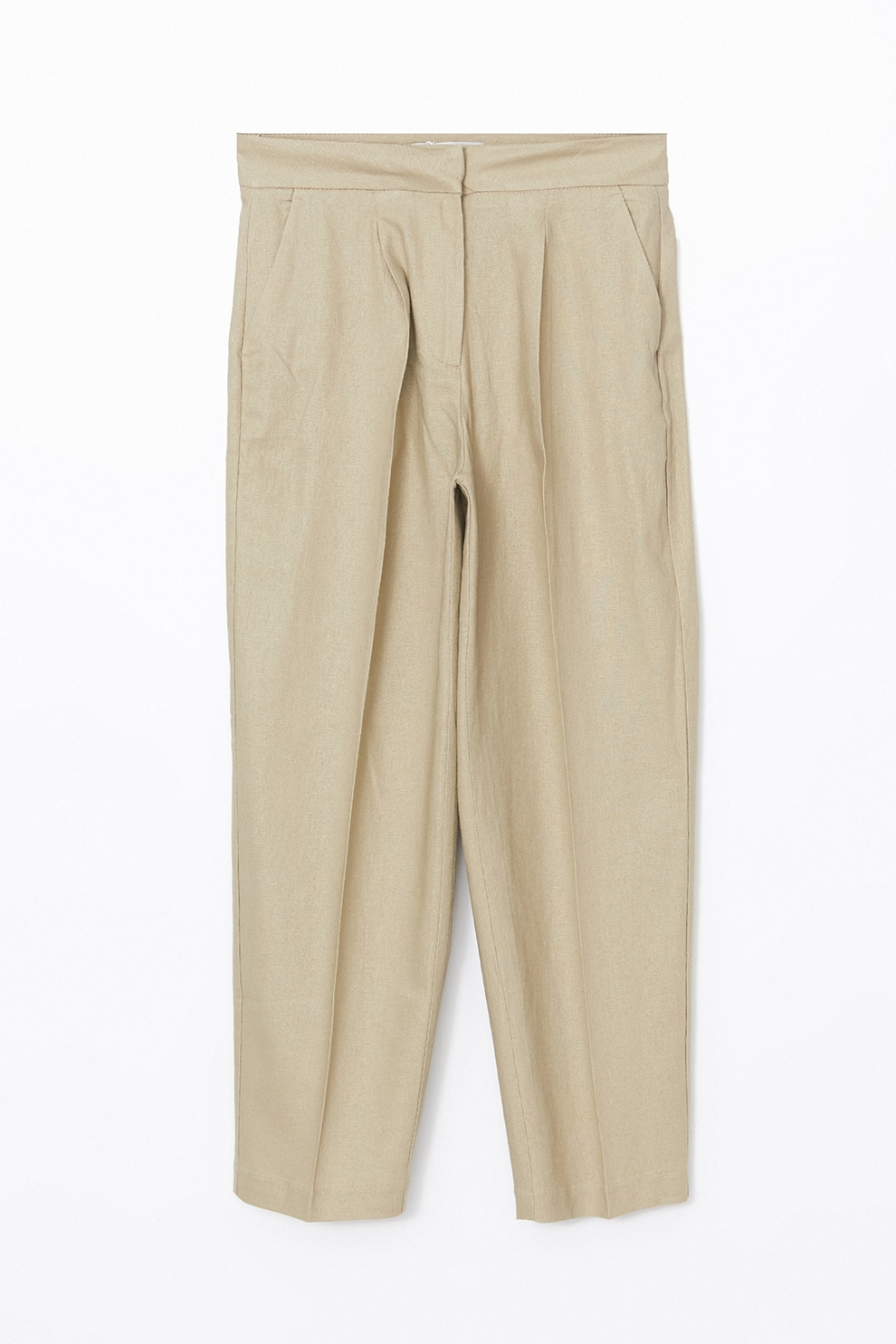 LC WAIKIKI, Pantaloni din amestec de in, Bej, 38