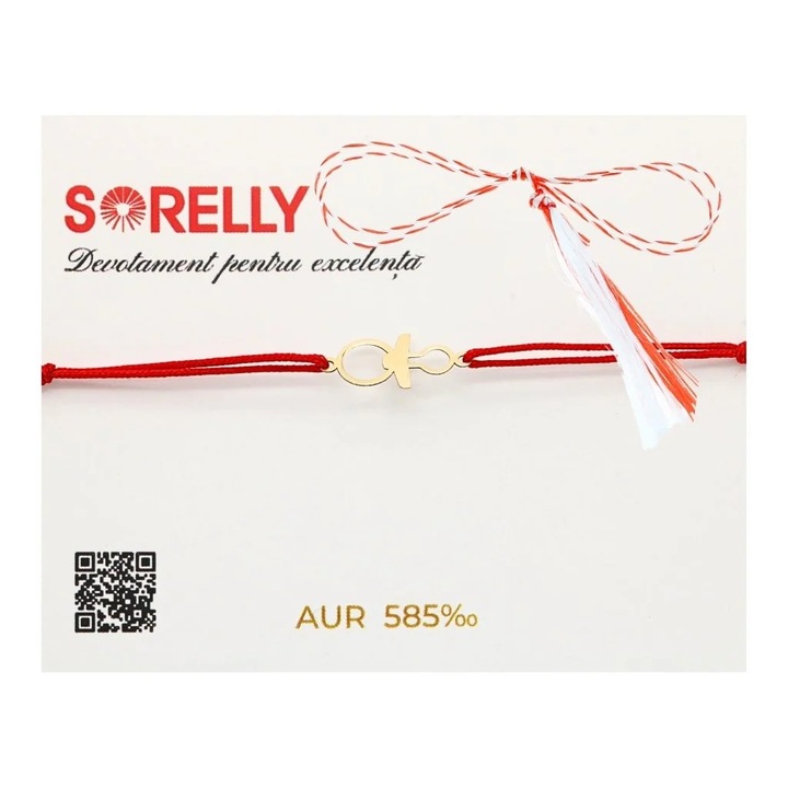 Martisor Bratara Aur 14k Snur Suzeta