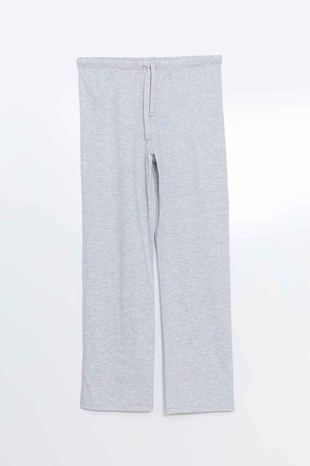 LC WAIKIKI, Pijama din amestec de bumbac, Gri, Albastru deschis melange ...