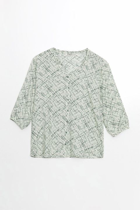 LC WAIKIKI, Bluza cu maneci 3/4, Gri cenusiu