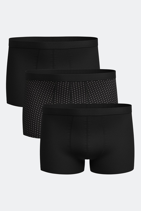 LC WAIKIKI, Set de boxeri - 3 perechi, Negru/Gri