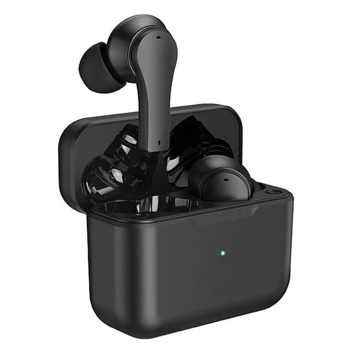 Слушалки TWS, Безжични слушалки, Качествен звук, HD стерео, Bluetooth, Висока точност, Maga Bass, Оптимална звукова производителност, Стабилна връзка, Черен