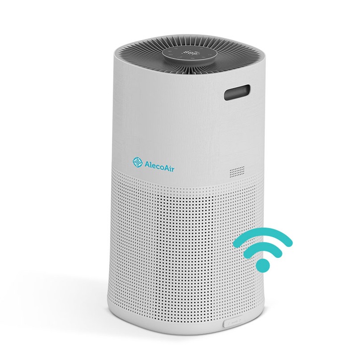 Purificator de aer AlecoAir P85 SILK, Wi-Fi, Lampa UV-C, Filtru True HEPA si Carbune Activ, Functie Ionizare
