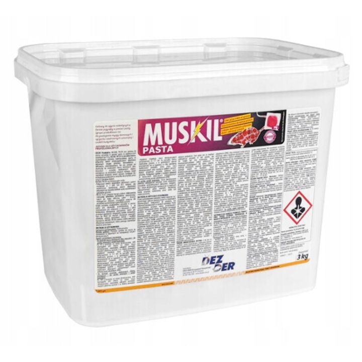 Muskil paszta 3 kg, egerek és patkányok leküzdésére, ZAPI