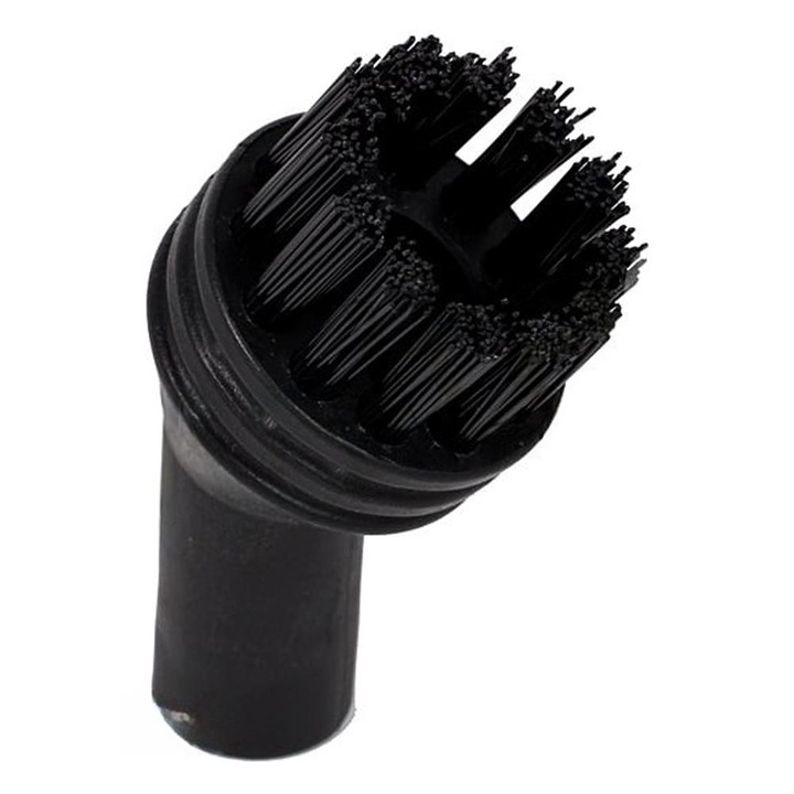 Perie Cu Mop Aburi, Maltec, Pentru Curatitorul Cu Aburi, Hds 3000W/HDS 3500W, Diametru 2, 5 cm, Materiale Durabile, Ideala Pentru Frecat, Negru