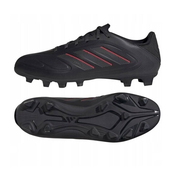 Pantofi sport barbati ADIDAS COPA PURE III, negru, sintetic, talpa FG/MG pentru iarba si terenuri artificiale, 43 1/3 EU