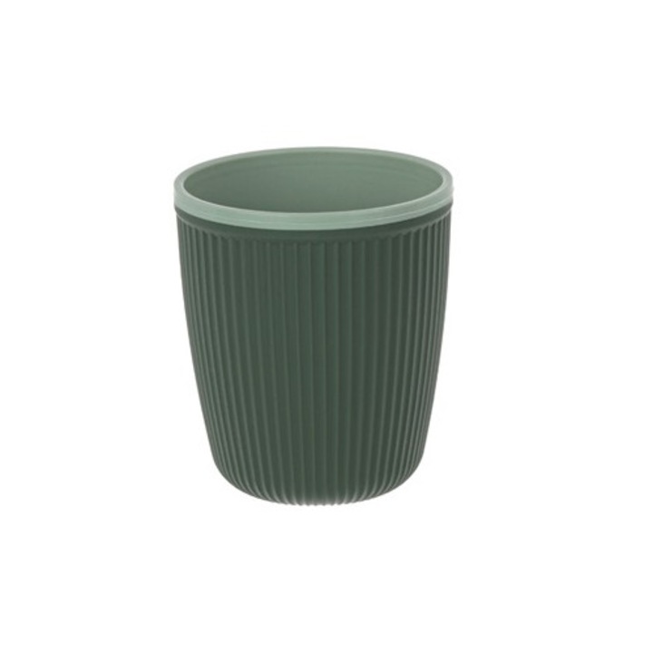 Pahar din Plastic Verde - Verde Menta cu Dungi pentru Apa 400ml