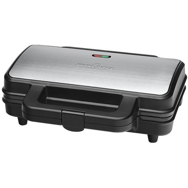 ProfiCook PC-ST 1092 Szendvicssütő, 900W, Fekete/Inox