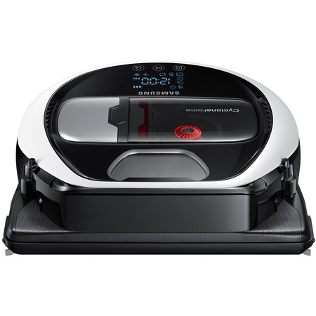 Robot de aspirare Samsung VR10M702HUW/GE, 20W, 0.3L, FullView Sensor 2.0, Edge Clean Master, Li-Ion, Cyclone Force, Timer, mod Turbo, Alb/Negru