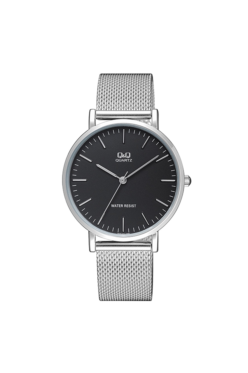 Q&Q, Ceas rotund cu cadran contrastant, Argintiu