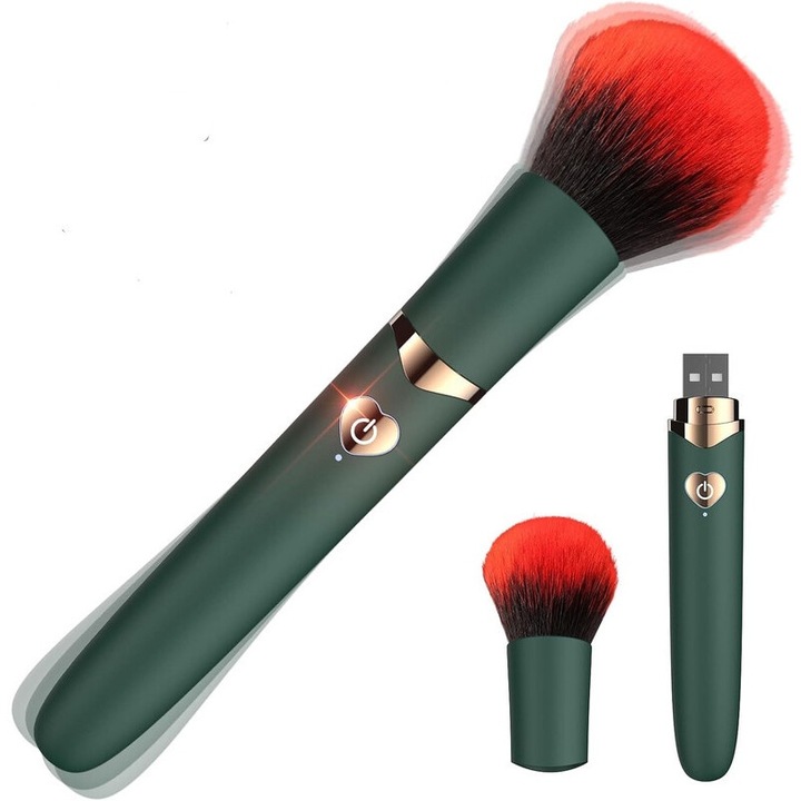 Hordozható vibrátor, 10 rezgési mód, orvosi szilikon, vízálló, 15,7 cm, piros/fekete