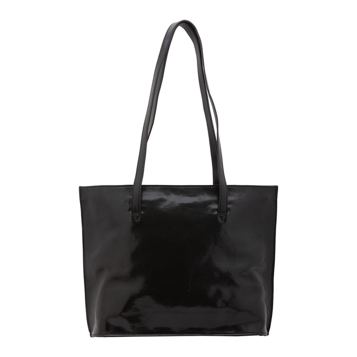 I Fratelli, Geanta tote de piele, Negru