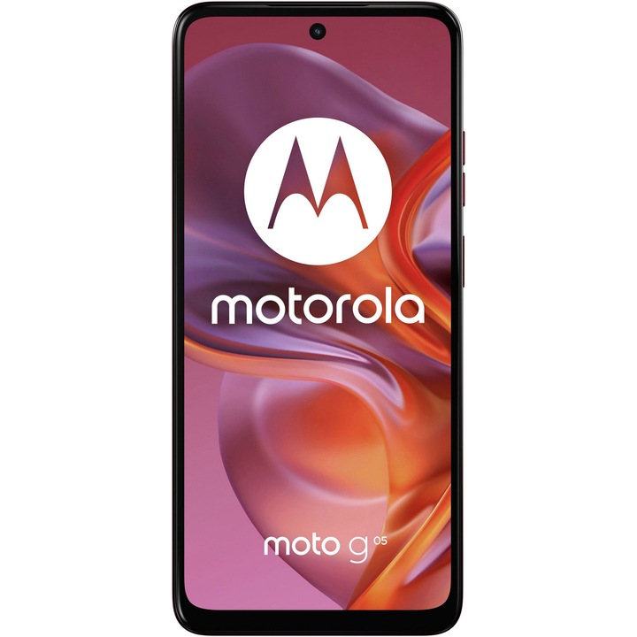 Мобилен телефон Motorola Moto G05, 4GB RAM, 128GB, Plum Red