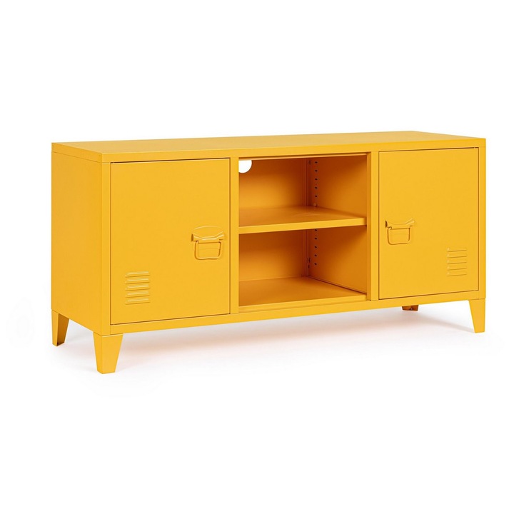 Comoda TV otel galben Cambridge 120.5x40x58.5 cm