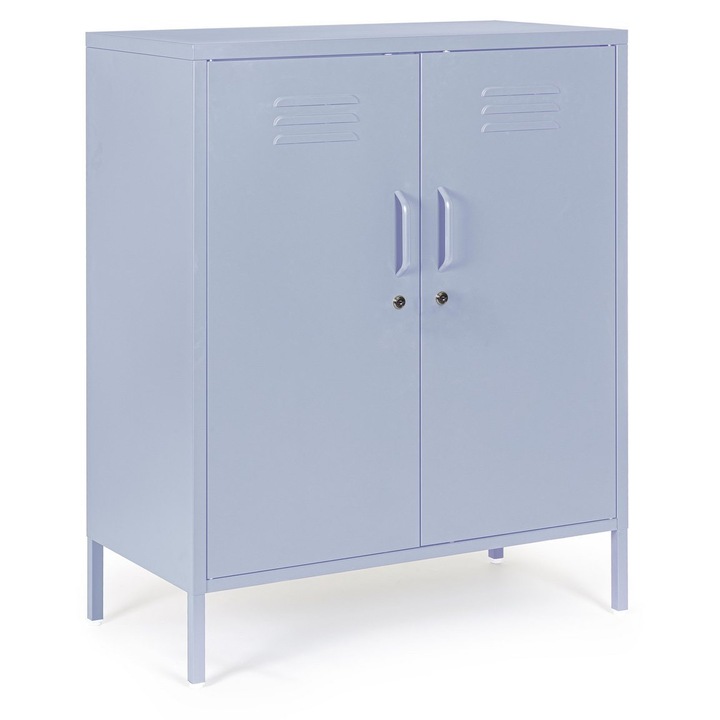 Comoda otel albastru Cambridge 80x40x101.5 cm