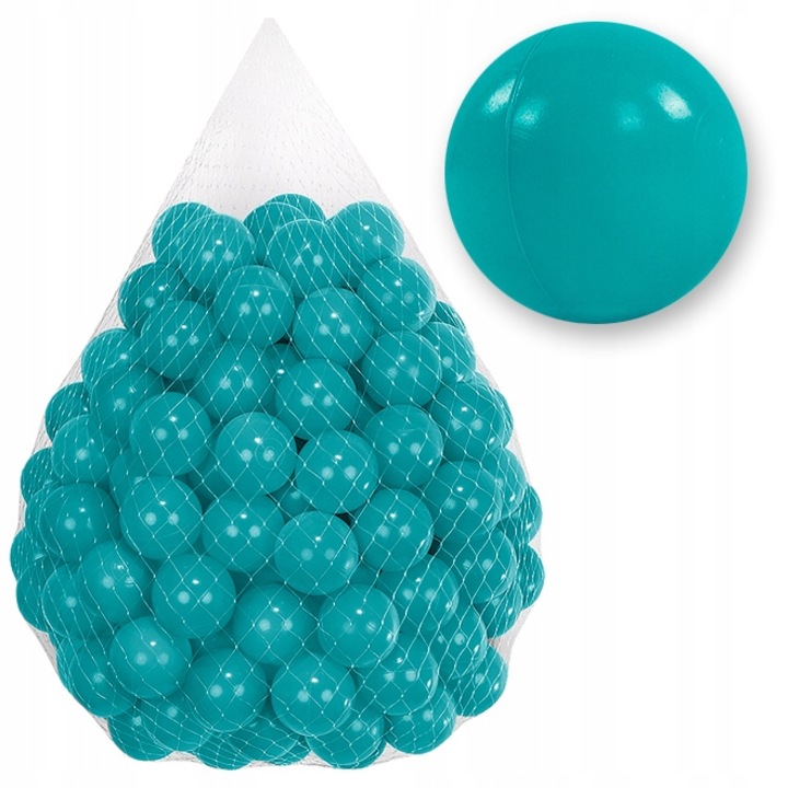 Set 50 mingi pentru piscina uscata Tuppi, 7CM, turcoaz