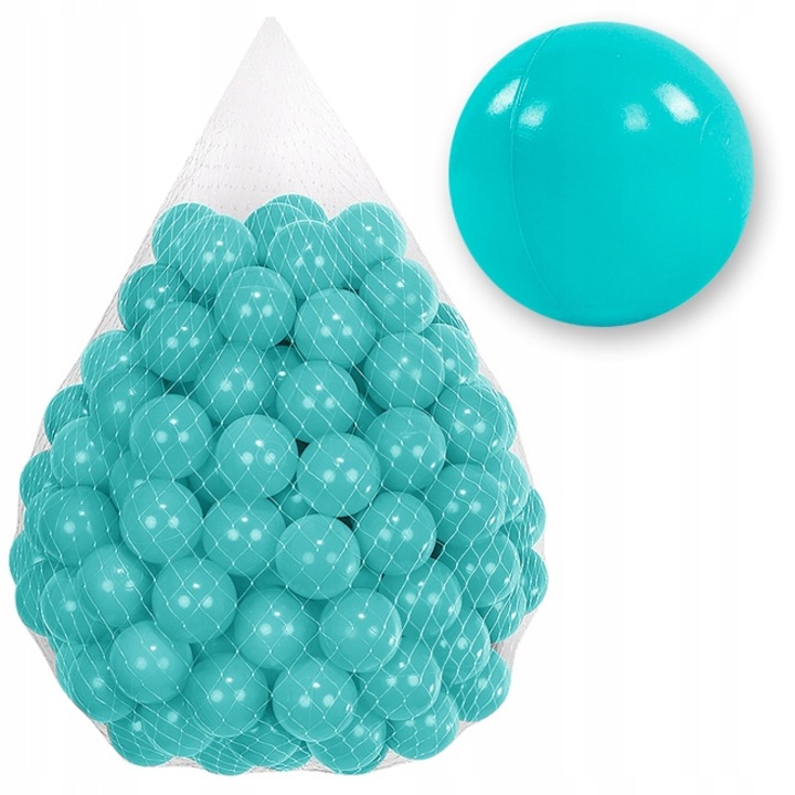Mingi pentru Piscina uscata, 50x bile Mingi din plastic 7CM CE, menta Tuppi