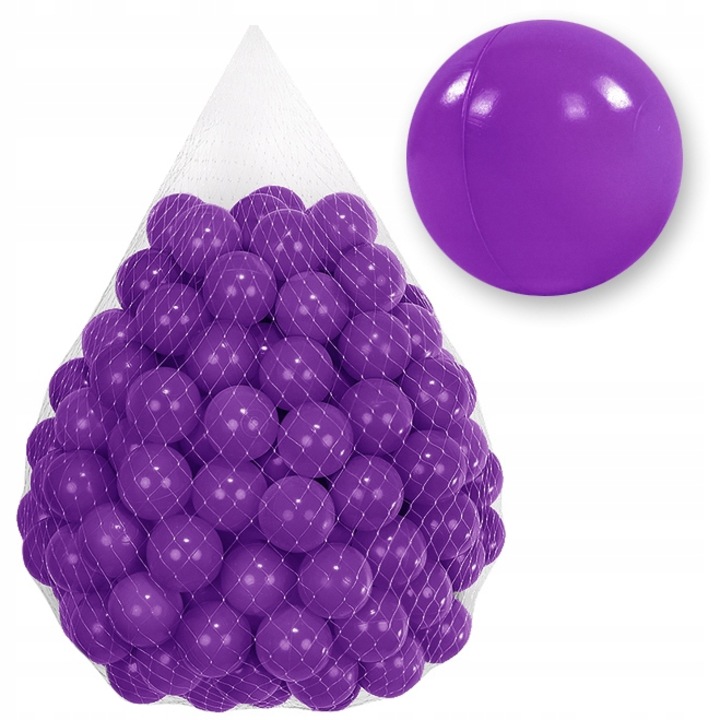 Set 50 Mingi pentru Piscină Uscată, Tuppi, 7cm, Violet