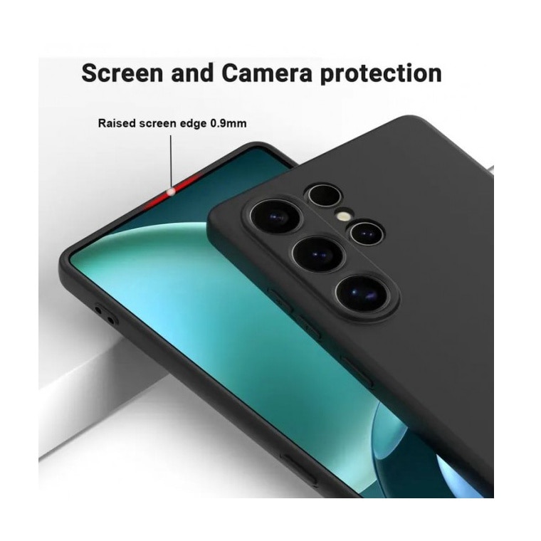 Husa Upzz Ultra Slim New Compatibila Cu Samsung Galaxy A56, Silicon Soft Slim, Protectie La Camera, Negru