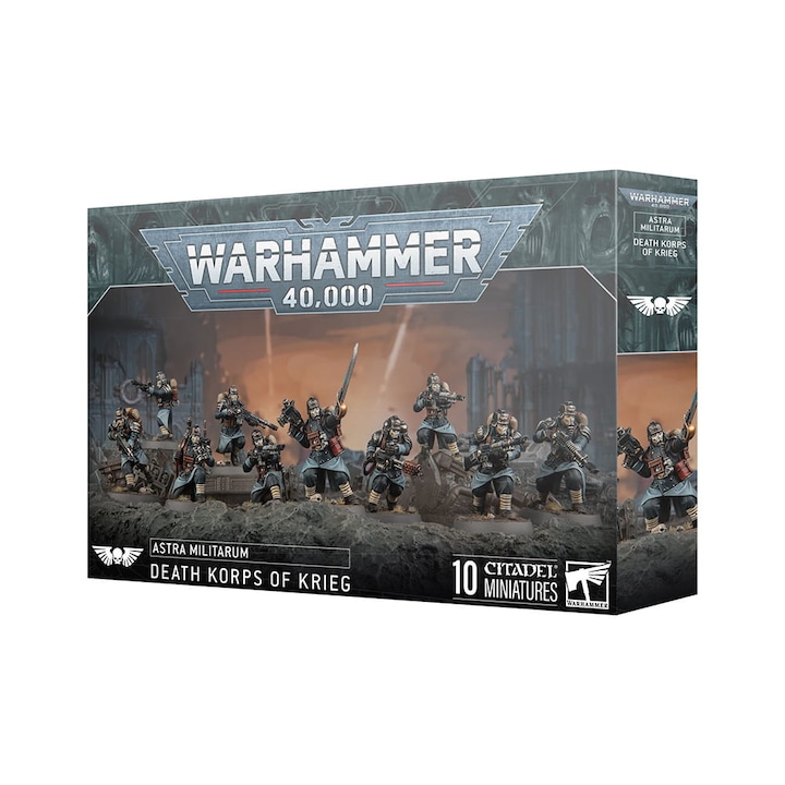 Разширения на играта Warhammer 40000, Krieg Death Korps Astra Militarum, Games Workshop, 130 части, сиво