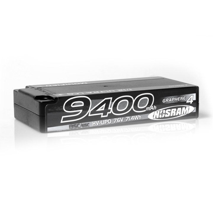 NOSRAM HV Stock Spec GRAPHENE-4 9400mAh 7.6V LiPo 135C/65C akkumulátor