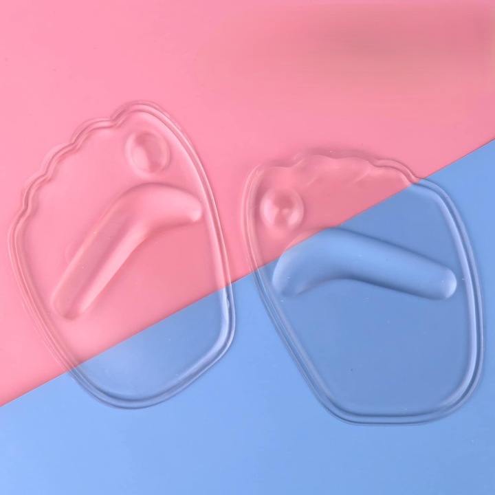 Set 2 branturi pentru pantofi cu toc impotriva bataturilor, Zola®, silicon, 8.5x6.5 cm, tranparente