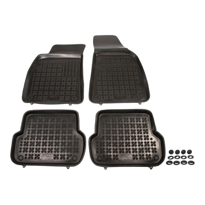 Covorase auto cauciuc REZAW PLAST pentru Audi A4 8E2 B6/ A4 Avant 8E5 B6 (2000-2004), 4 bucati, Negru