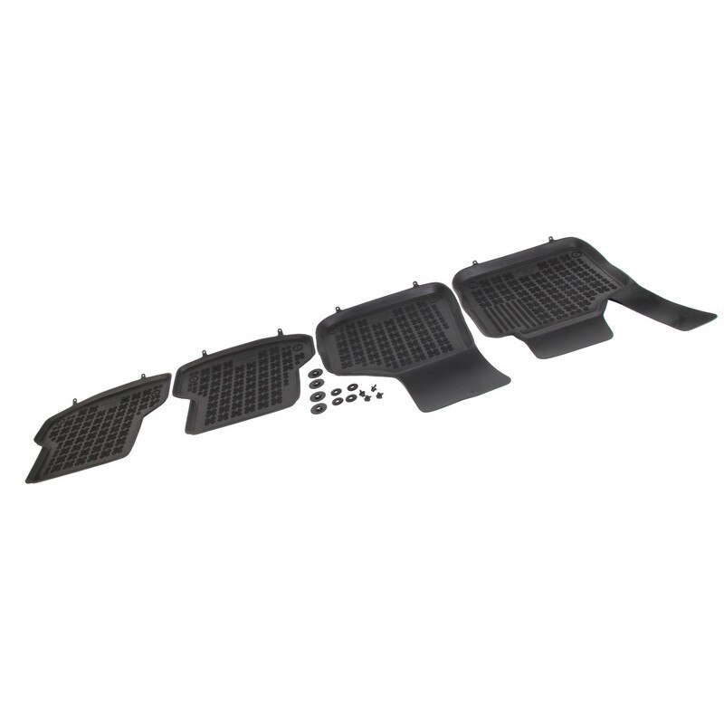 Covorase auto cauciuc REZAW PLAST pentru Audi A3 8P1 (2003-2012), 4 bucati, Negru