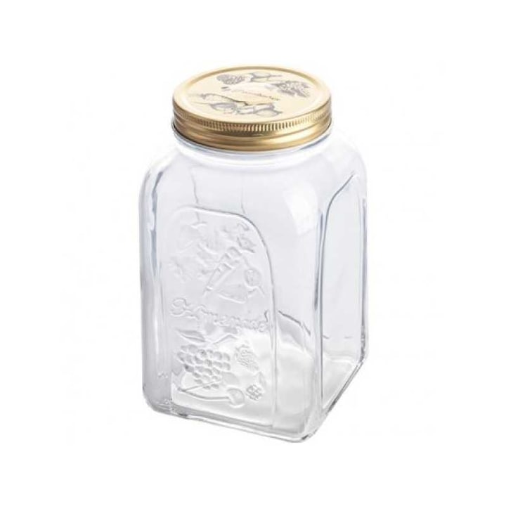 Borcan sticla cu capac metalic Pasabahce Homemade 1.5 L