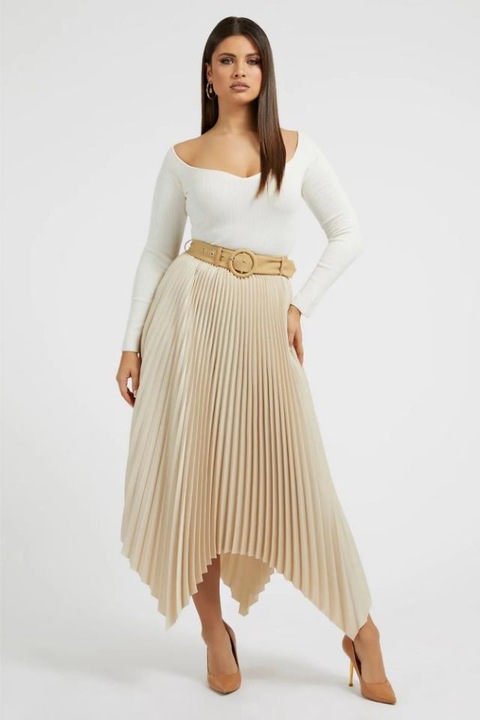 Fusta Guess W3YD84WFJU0, Bej, XS