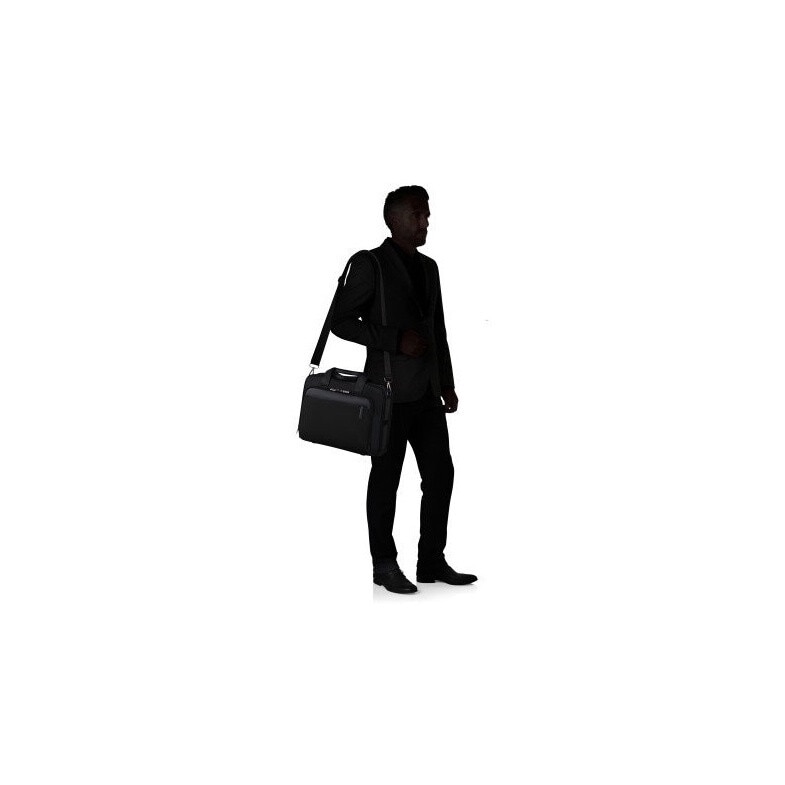 Geanta pentru laptop Samsonite Evosight, 15,6 inch, neagra, 41x29x12cm, 17l